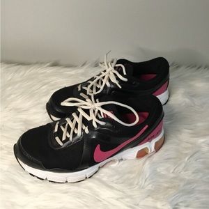 Nike Air Max black sneakers.  Size 8.  Good condition.